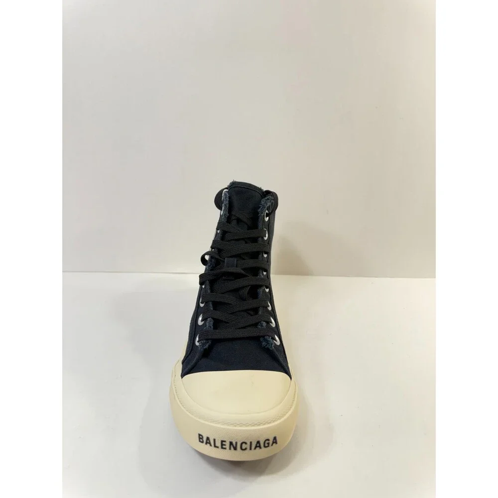 Balenciaga Mens Paris High Top Black Vintage Effect Off White US 8